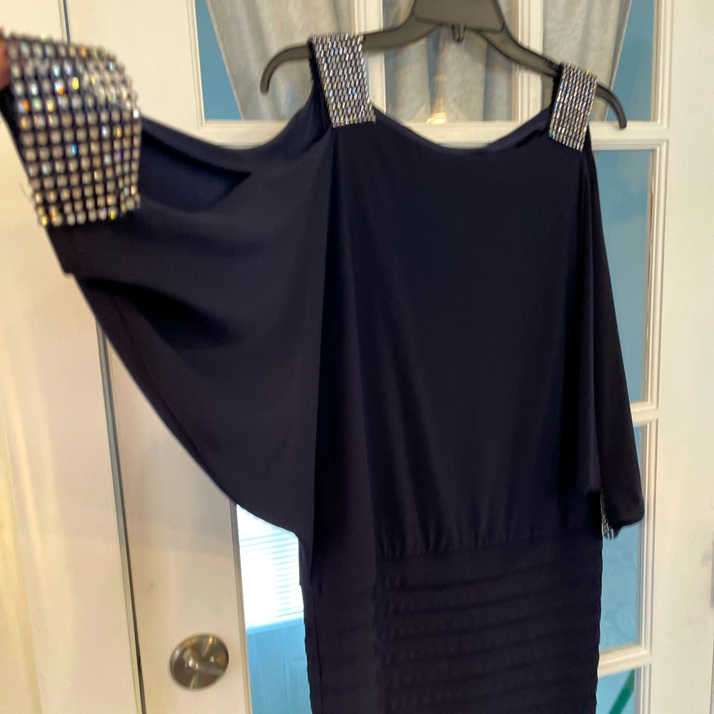 Betsy & Adam dress very forgiving figure flattering dress